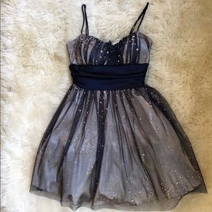 Chic prom dress with sweater